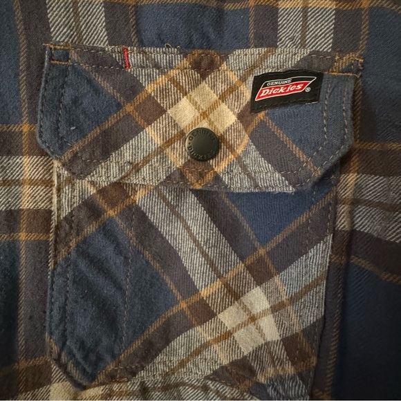 Dickies Men's Reversible Quilted Dark Blue /Plaid Jacket men's XXL - Picture 4 of 8
